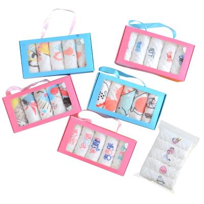 Κίνα 100% Super Soft QUICK DRY Cotton Muslin Baby Washcloths And Towels Set Newborn Baby Face Towel Gift Set 5-Pack προς πώληση