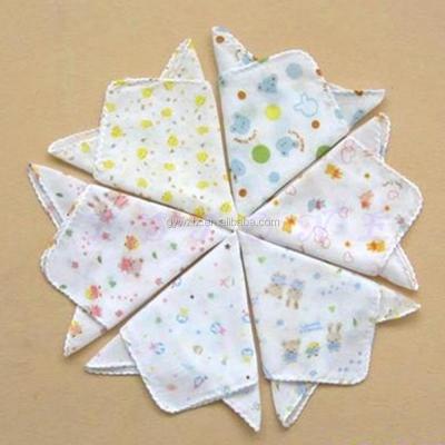 China Disposable Printed Cotton Baby Handkerchief Towels for sale