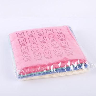 China Compressed Cartoon Customized Design Printed Baby Microfiber Face Towel for sale