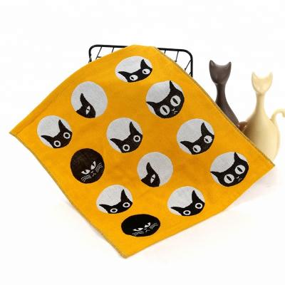 China Compressed Japanese Gauze Handkerchief Design Baby Face Towel Infant Hand Towel for sale