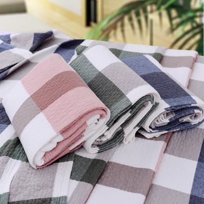 China Wholesale Size Heavy Thick Cotton Queen Anti-pilling Cloth Blanket Beach Towels And 100 Cotton Blankets for sale