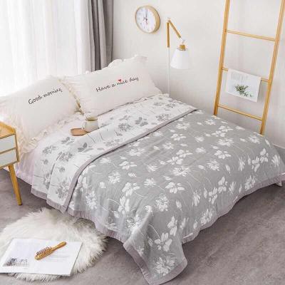 China Wholesale PASSIONATE Luxury Jacquard Stock Double Bed Sheet Sleep Blanket 100% Cotton For Adult for sale