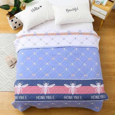 중국 Wholesale Anti-pilling Bedding Fitted 100% Quilted Cotton Blanket 판매용