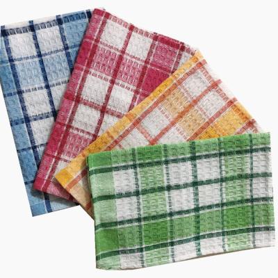 China Hypoallergenic Yarn Dyed Kitchen Tea Towels Dish Cloth Cotton Kitchen Towel 50x70cm en venta