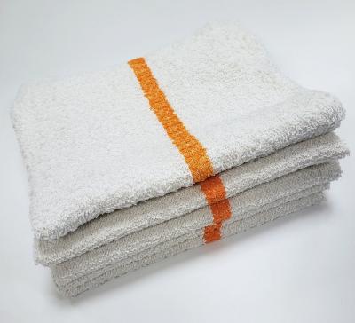 China Disposable Ribbed Bar Mop Terry Cloth Cleaning Towels With Blue Green Black Red Stripe zu verkaufen