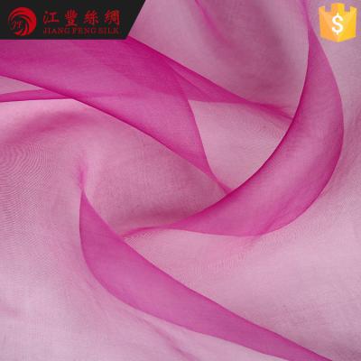 China Raw Material Silk Dress Plain H10 Pure Silk Organza Price for sale