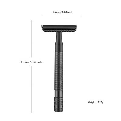 China Men's Traditional Blade Men's Razor Professional Gentleman Twin Blade Double With Best CNC Shaving Razor for sale