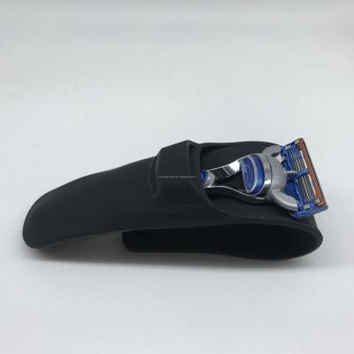 China Single Blade Silicone Rubber Razor Case For Gellette Style Razor Use Accessories Razor Box for sale