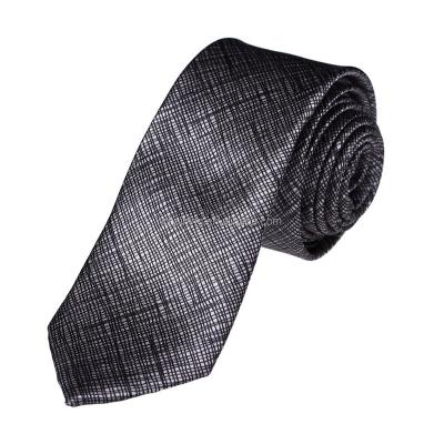 China Normal Wholesale Custom Classic Black Stripe Business Printing Square Tie for sale