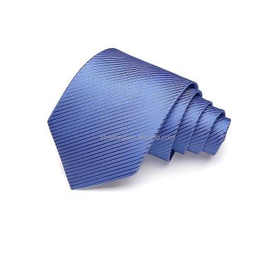 China Normal Wholesale High Quality Custom Solid Color 100% Light Blue Gravata Tie Polyester for sale