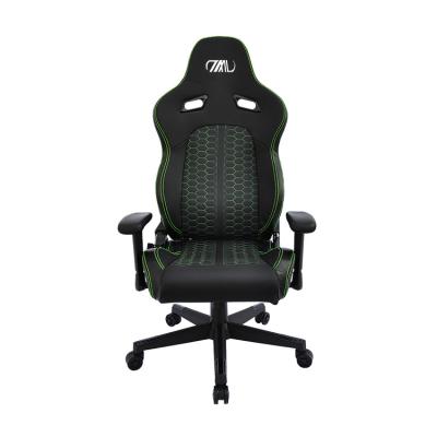 China Wholesale Custom PU Leather Gaming Revolving Chair With Headrest And Waist Pillow for sale