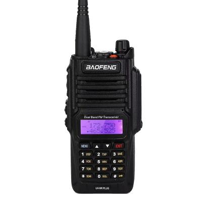 China BF-UV9R uv-9r plus walkie talkie 8W IP67 ham radio POC antenna boefeng ip67 dual band waki taki two way waterproof walkie 3800mAh 10KM for sale