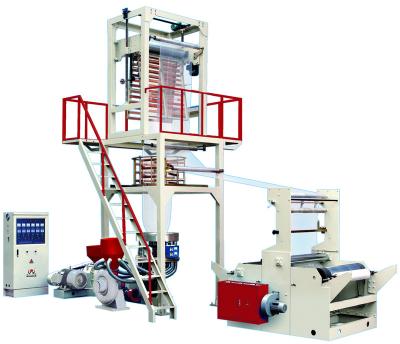 China Film rotary die double winder greenhouse hdpe ldpe lldpe plastic film extruder machine for sale