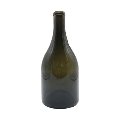 China Wholesale good quality matte black wine export glass bottle for red wine for sale