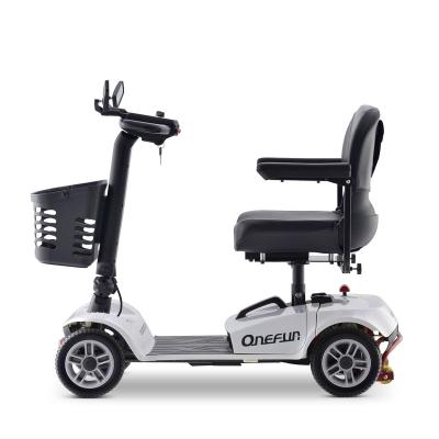 China Older Aluminum Alloy Four Wheel Electric Vehicle Scooter Disabled New Energy Folding Moped Disabled Electric Bicycle for sale