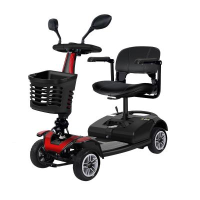 China Unisex Electric Elder Wheelchair Safety Brake Four Wheels Folding Electric Scooter for sale