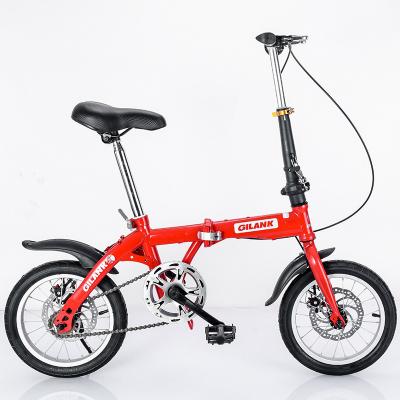 China Mini 14 Inch Aluminum Alloy Student 7 Speed ​​Mini 14 Inch Student 7 Speed ​​Folding Mountain Bike Aluminum Alloy Frame Variable Bike for sale