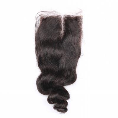 China 100% Raw Loose Wave Unprocessed Virgin Human Hair 4X4 Lace Closures Virgin Human Hair HD Lace Closure for sale