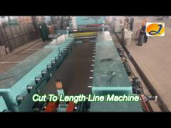 heavy gauge hr steel sheet coil cutting line double levelers cut to length line