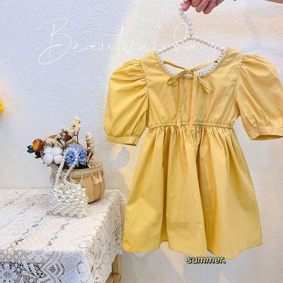 China Breathable COLORFUL Kids Dresses Girls Princess Chiffon Dress Sleeveless Kids Bow Ruffle Girl Dress for sale