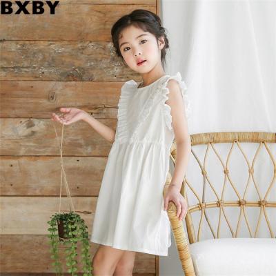 China Fashionable COLORFUL New Anti-wrinkle Dots Fly Sleeve Dress Girl's Dress Baby Girl's Dress New for sale