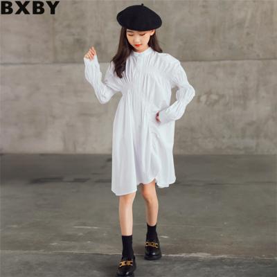 China Breathable COLORFUL hot sale white shirt kids dresses for girls girls dresses 2-12 girls dress dresses for sale