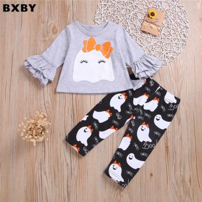 China COLORFUL Latest Design Long Sleeve Cartoon Kids Clothes Anti Shrink Set Teen Girls' Clothing Sets Babies Clothing for sale