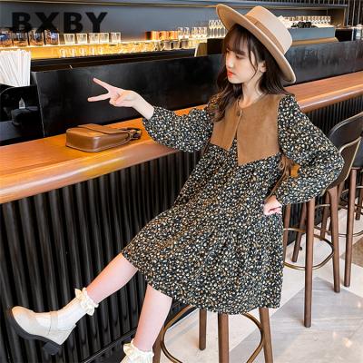 China Viable COLORFUL Lowest Price Corduroy Vest Dresses For Women Girls Two Piece Tutu Set Dress for sale