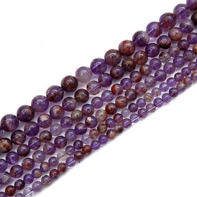 China Hot Natural D.C.A. Phantom Amethyst Healing Gemstone Beads For Jewelry Making for sale