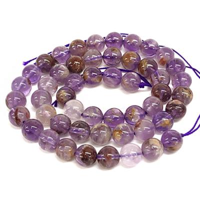 China Hot Natural Stone Phantom Amethyst 10mm Gemstone Bead Strand Beads Loose Stone Bead For Jewelry Making for sale