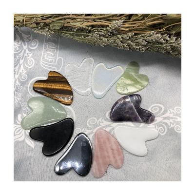 China Best Various Rose Quartz Gua Sha Sha Sale Natural Jade From China Factory Wholesale Price Quartz Jade Gua Sha Stone Tools For Face Slimming for sale