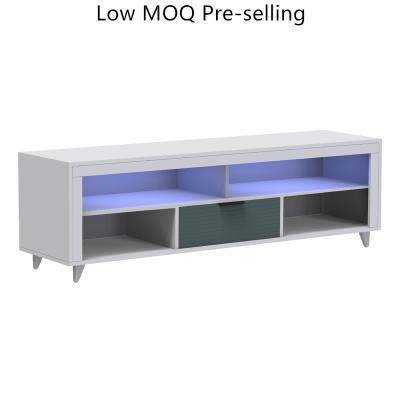 China Low MOQ LED TV STANDS CABINET Pre-sale Modern Design Floor Bench TV Stand Optional 58 Inch Big LED Living Room Furniture Sets Cabinet for sale