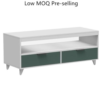 China Low MOQ LED 2 Drawer Center Coffee Table Living Room Furniture Optional Pre-sale Unit for sale