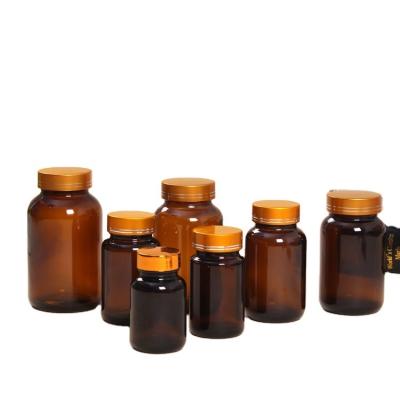 China Chemical Cheap Amber Color Pharmaceutical Glass Capsule Empty Bottle In Different Sizes For Tablets Pills for sale