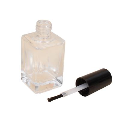 China High Chemical Grade Transparent Square Frosted Empty Nail Polish Bottles for sale