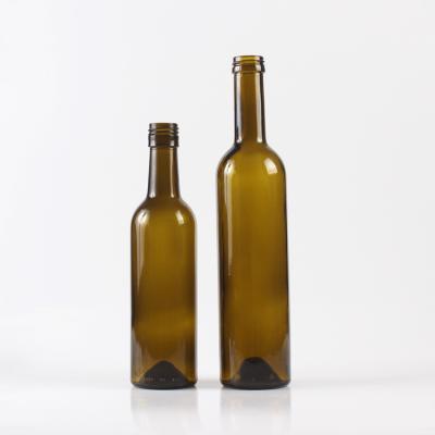 China Liquid Hot Sale 350ml 500ml Cylinder Glass Liquor Bottle For Liquor Wine for sale