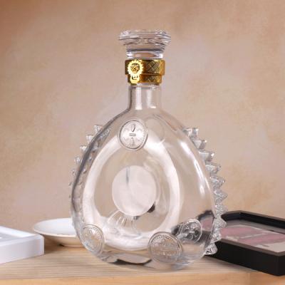 China Empty Whiskey Vodka Liquor Beverage Glass Bottle 500ml Flat Kombucha Flask Bottle For Cold Brew Iced Coffee for sale