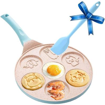 China Traditional Camping Griddle Pan Nonstick Pancake Pan Grill Pan With Handle Mold Cake Non Stick Cookware Set for sale