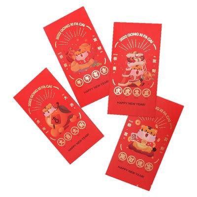 China Chinese style Premium Red Packet Chinese New Year Packaging Red Pocket Envelope Paper Packaging Red Envelope for sale