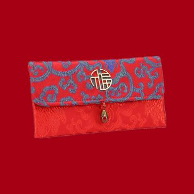 China Chinese classical style A Red Pocket Envelope Bag Eco Chinese New Year Paper Gift Bag New Year Gifts Red Envelope for sale