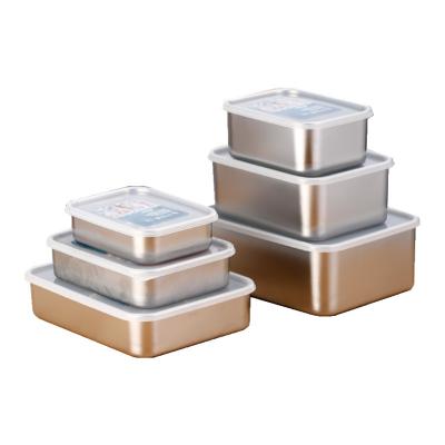 China Freshness Preservation Container Bento Box Stainless Steel Lunch Box Stainless Steel Storage Containers For Food for sale