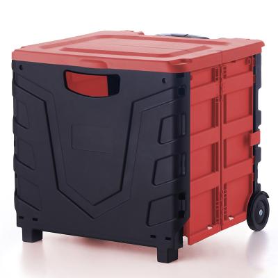 China Folding Travel Luggage Shopping Trolley Supermarket Suitcase Hook Fishing Box Storage Bins Storage Bins Plastic for sale