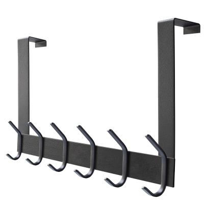 China Sustainable Hot Selling Amazon Coat Wall Hanger Heavy Duty Solid Stainless Steel Over The Door Hook Rack for sale