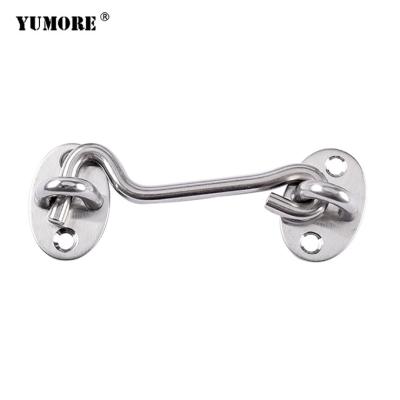 China Modern Manufacturer Hardware Fittings Home Use Door Mounted Wrought Iron Steel Sliding Door Locks Locks Metal Window Chain for sale