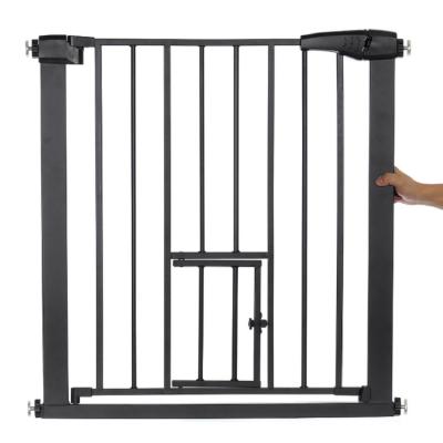 China Automatic end and 90Â ° fix position factory supply baby safety gate baby gate for home with automatic close function for sale