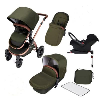 China Cotton baby stroller for sale, multifunctional 3 in 1 baby pram, European luxury 3 in 1 baby buggy for sale