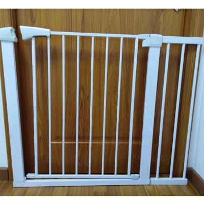 China Hot Sale Baby Protection Two Ways Double Open Automatic Narrow Lock Metal Free Install Baby Gate for sale