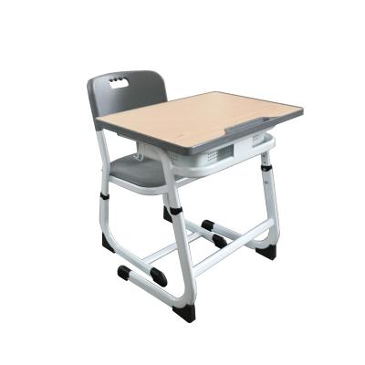 China Furniture Traditional Height Adjustable Classroom Desk MDF Melamine Board Desk And Chair Used School Furniture For Sale for sale