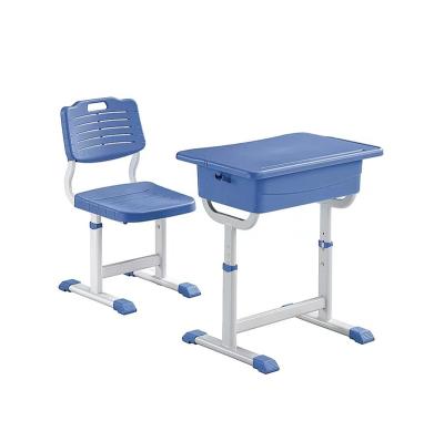 China Furniture Plus Size Classroom Primary School Adjustable Student Desk And Chair for sale