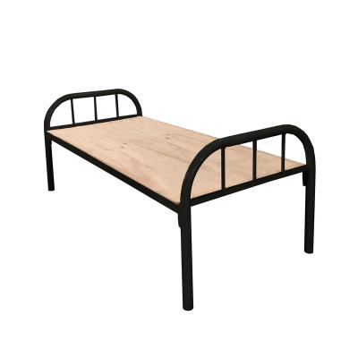 China Foldable Simple Steel Metal Furniture Dormitory Kids School Wooden Cozy Student Bed For School for sale